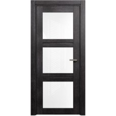 Межкомнатная дверь Status Elegant 146, Венге Пепельный, стекло Триплекс белый