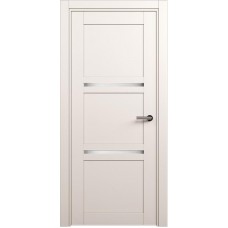 Межкомнатная дверь Status Elegant 145, Белый Жемчуг, стекло Канны