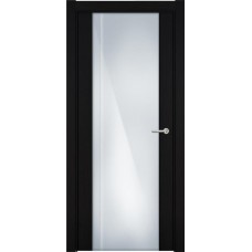 Межкомнатная дверь Status Futura 331, Венге Пепельный, стекло Триплекс 8 мм с вертикальной гравировкой