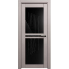 Межкомнатная дверь Status Elegant 143, Грей, стекло Триплекс черный