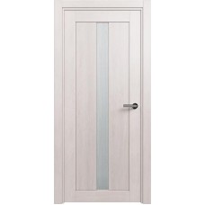 Межкомнатная дверь Status Optima 134, Дуб Белый, стекло Канны