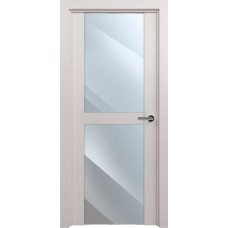 Межкомнатная дверь Status Trend 422, Дуб Белый, стекло Зеркало