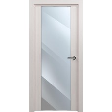 Межкомнатная дверь Status Trend 423, Дуб Белый, стекло Зеркало