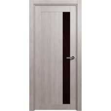 Межкомнатная дверь Status Estetica 821, Дуб Серый, стекло Глосс коричневое