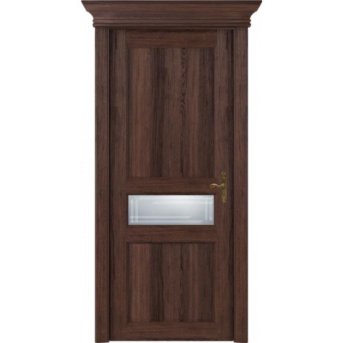 Межкомнатная дверь Status Classic 534, Орех, стекло Алмазная гравировка грань