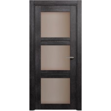 Межкомнатная дверь Status Elegant 146, Венге Пепельный, стекло Сатинато бронза
