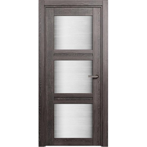 Межкомнатная дверь Status Elegant 146, Дуб Патина, стекло Канны