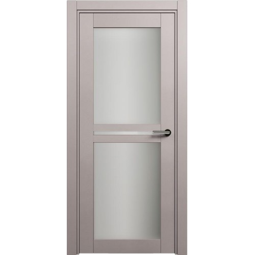 Межкомнатная дверь Status Elegant 143, Грей, стекло Сатинато белое