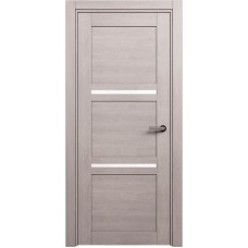 Межкомнатная дверь Status Elegant 145, Дуб Серый, стекло Триплекс белый