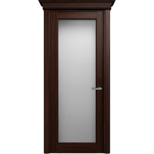 Межкомнатная дверь Status Classic 552, Орех, стекло Сатинато белое