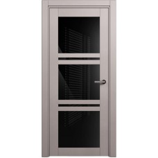 Межкомнатная дверь Status Elegant 147, Грей, стекло Триплекс черный