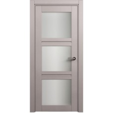 Межкомнатная дверь Status Elegant 146, Грей, стекло Сатинато белое