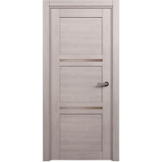Межкомнатная дверь Status Elegant 145, Дуб Серый, стекло Сатинато бронза