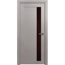 Межкомнатная дверь Status Estetica 821, Грей, стекло Глосс коричневое