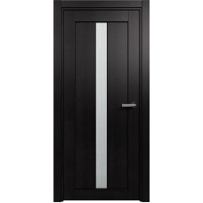 Межкомнатная дверь Status Optima 134, Дуб Чёрный, стекло Канны