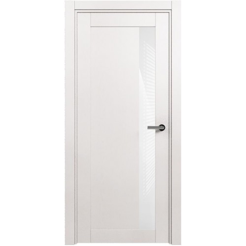 Межкомнатная дверь Status Estetica 821, Белый Жемчуг, стекло Глосс белое