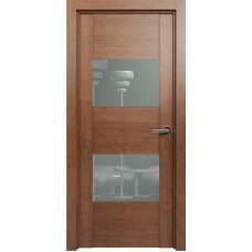 Межкомнатная дверь Status Versia 221, Анегри, стекло Лакобель серое