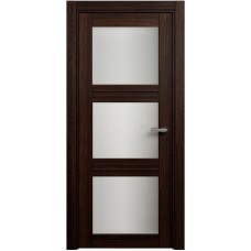 Межкомнатная дверь Status Elegant 146, Орех, стекло Сатинато белое