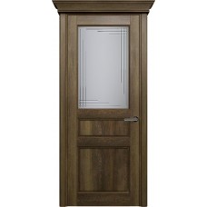 Межкомнатная дверь Status Classic 532, Винтаж, стекло Алмазная гравировка грань