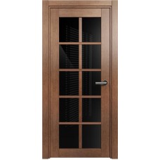 Межкомнатная дверь Status Optima 123, Анегри, стекло Триплекс черный