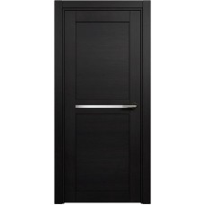 Межкомнатная дверь Status Elegant 142, Дуб Чёрный, стекло Канны