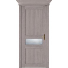 Межкомнатная дверь Status Classic 534, Дуб Серый, стекло Алмазная гравировка грань