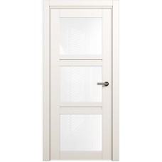 Межкомнатная дверь Status Elegant 146, Белый лёд, стекло Триплекс белый