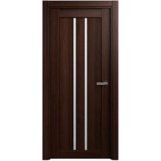 Межкомнатная дверь Status Optima 133, Орех, стекло Канны