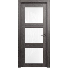 Межкомнатная дверь Status Elegant 146, Дуб Патина, стекло Триплекс белый