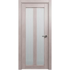 Межкомнатная дверь Status Optima 135, Дуб Серый, стекло Канны
