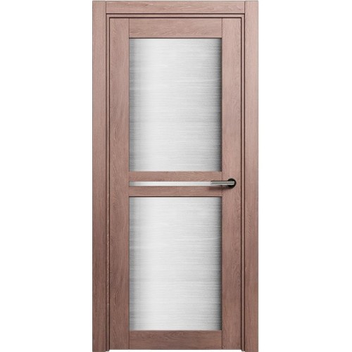 Межкомнатная дверь Status Elegant 143, Дуб Капучино, стекло Канны