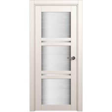 Межкомнатная дверь Status Elegant 147, Белый Жемчуг, стекло Канны