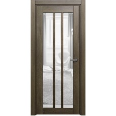 Межкомнатная дверь Status Optima 136, Винтаж, стекло Сатинато прозрачное