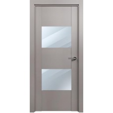 Межкомнатная дверь Status Versia 221, Грей, стекло Зеркало