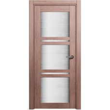 Межкомнатная дверь Status Elegant 147, Дуб Капучино, стекло Канны