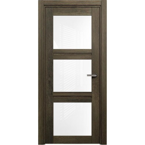 Межкомнатная дверь Status Elegant 146, Винтаж, стекло Триплекс белый