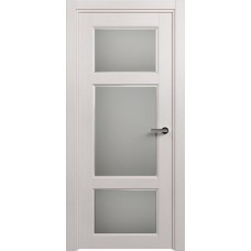 Межкомнатная дверь Status Classic 542, Дуб Белый, стекло Фацет