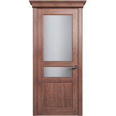Межкомнатная дверь Status Classic 533, Дуб Капучино, стекло Сатинато белое матовое