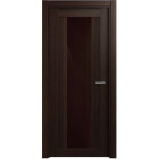 Межкомнатная дверь Status Estetica 823, Орех, стекло Глосс коричневое