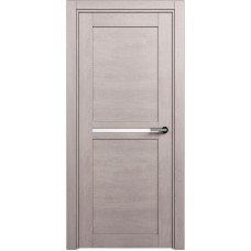 Межкомнатная дверь Status Elegant 142, Дуб Серый, стекло Триплекс белый