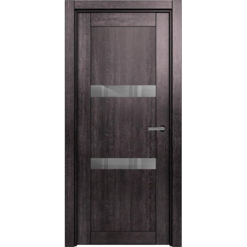 Межкомнатная дверь Status Estetica 832, Венге Пепельный, стекло Глосс серое