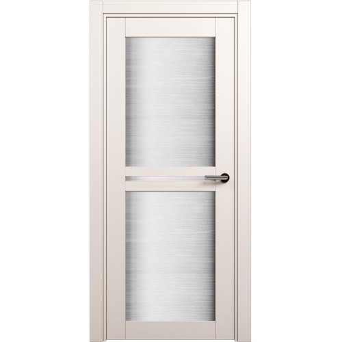 Межкомнатная дверь Status Elegant 143, Белый Жемчуг, стекло Канны