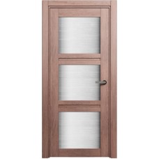 Межкомнатная дверь Status Elegant 146, Дуб Капучино, стекло Канны
