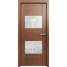 Межкомнатная дверь Status Versia 221, Анегри, стекло Лакобель белое