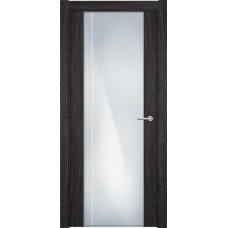 Межкомнатная дверь Status Futura 331, Дуб Патина, стекло Триплекс 8 мм с вертикальной гравировкой