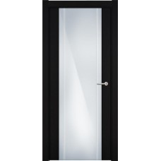Межкомнатная дверь Status Futura 332, Венге Пепельный, стекло Триплекс 8 мм с вертикальной гравировкой