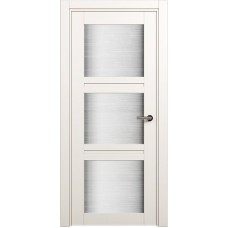 Межкомнатная дверь Status Elegant 146, Белый лёд, стекло Канны