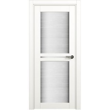 Межкомнатная дверь Status Elegant 143, Белый лёд, стекло Канны