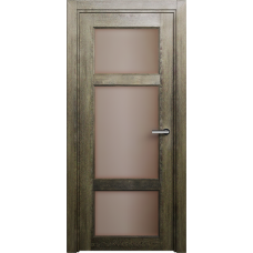 Межкомнатная дверь Status Classic 542, Винтаж, стекло Сатинато бронза