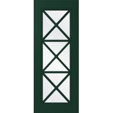 Дверь WanMark Скай-8 зеленый, стекло сатинат